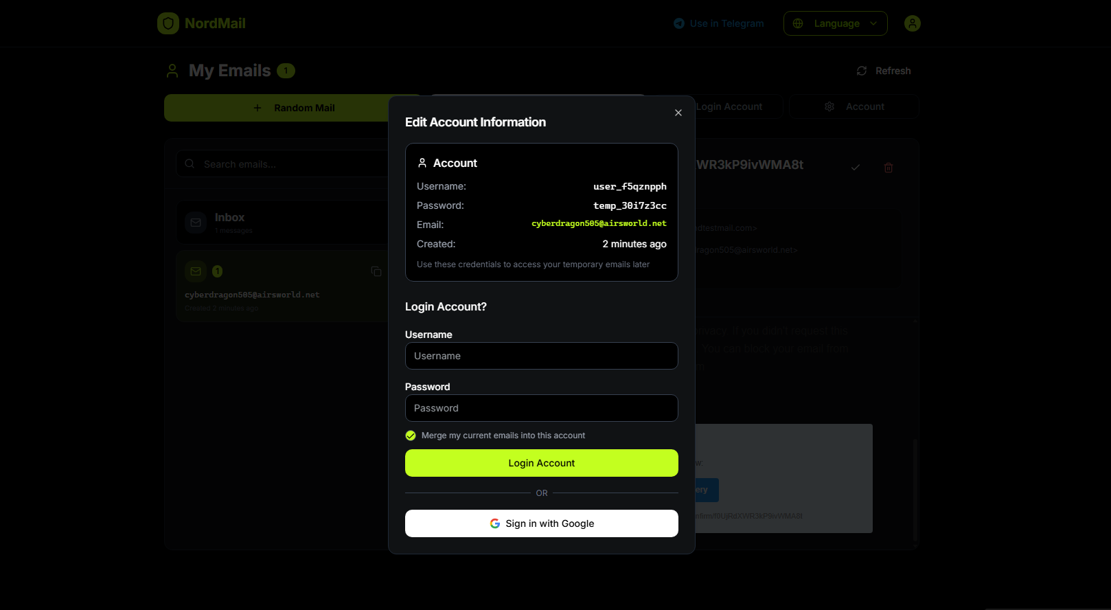 NordMail - Screenshot 4 showing product features and functionality