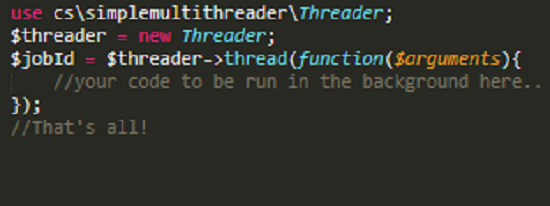 PHP Simple Multi Threader