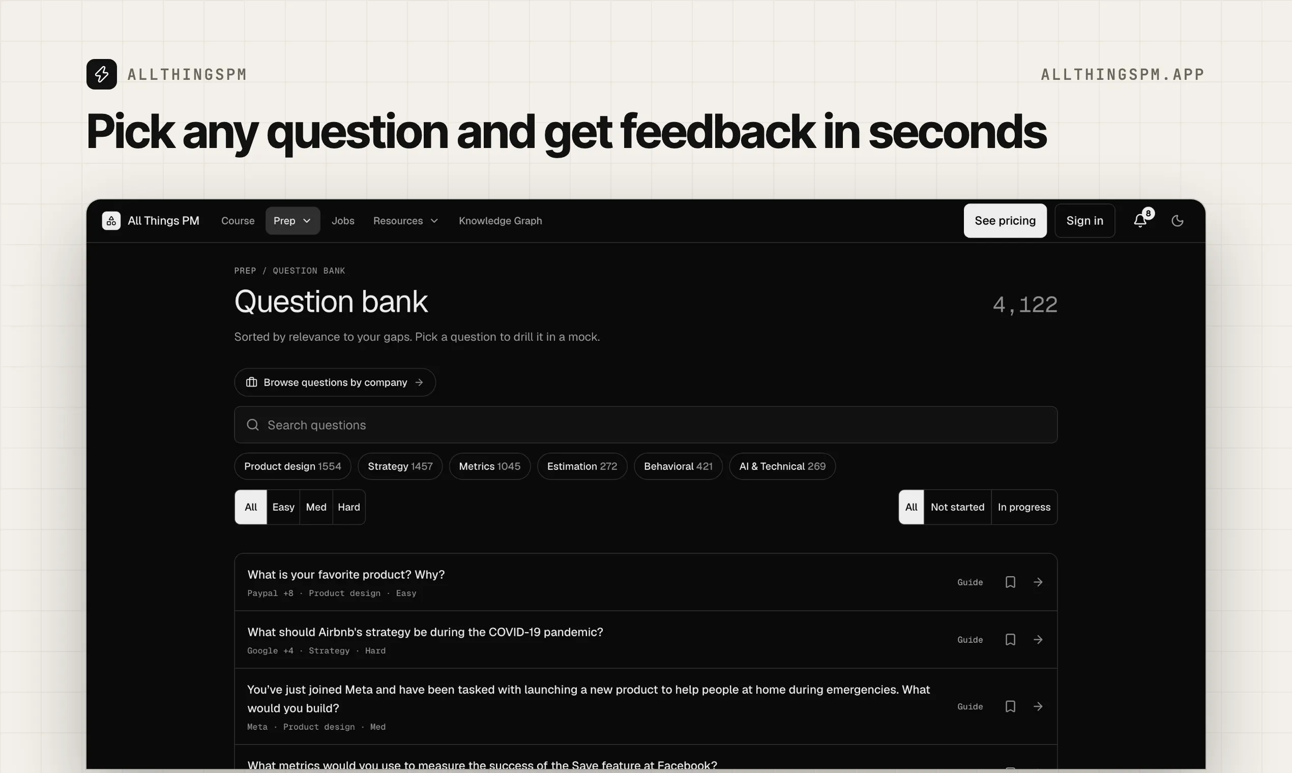 PM Interview Drills by AllthingsPM gallery image