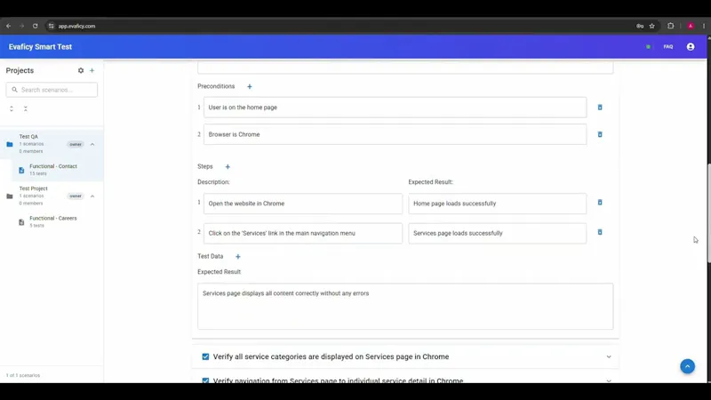 Evaficy Smart Test screenshot 1 (video preview)