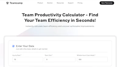 Free Team Productivity Calculator gallery image