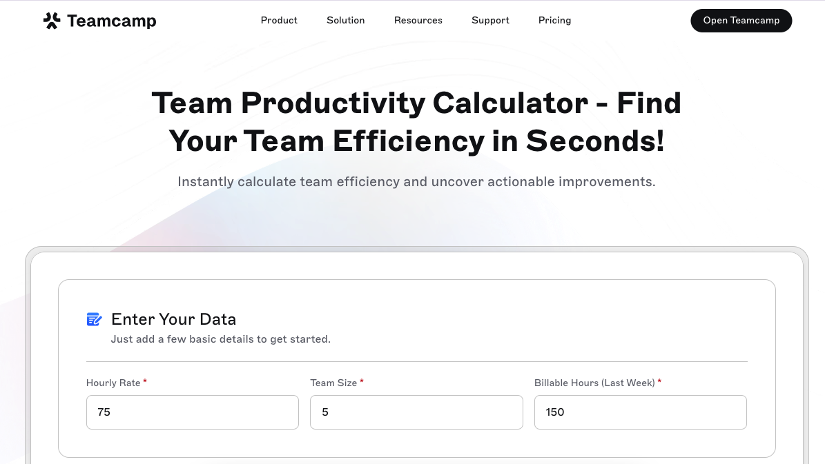 Free Team Productivity Calculator - Find Your Team Efficiency in Seconds! media 1