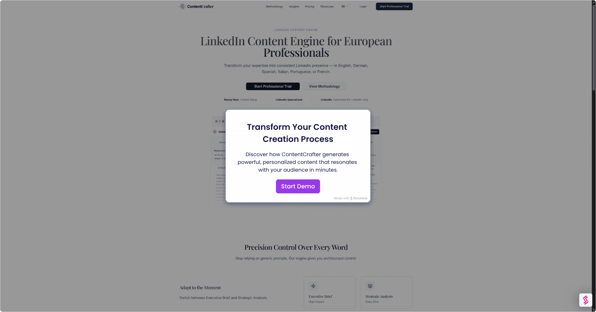 ContentCrafter - Main product screenshot demonstrating key features and user interface