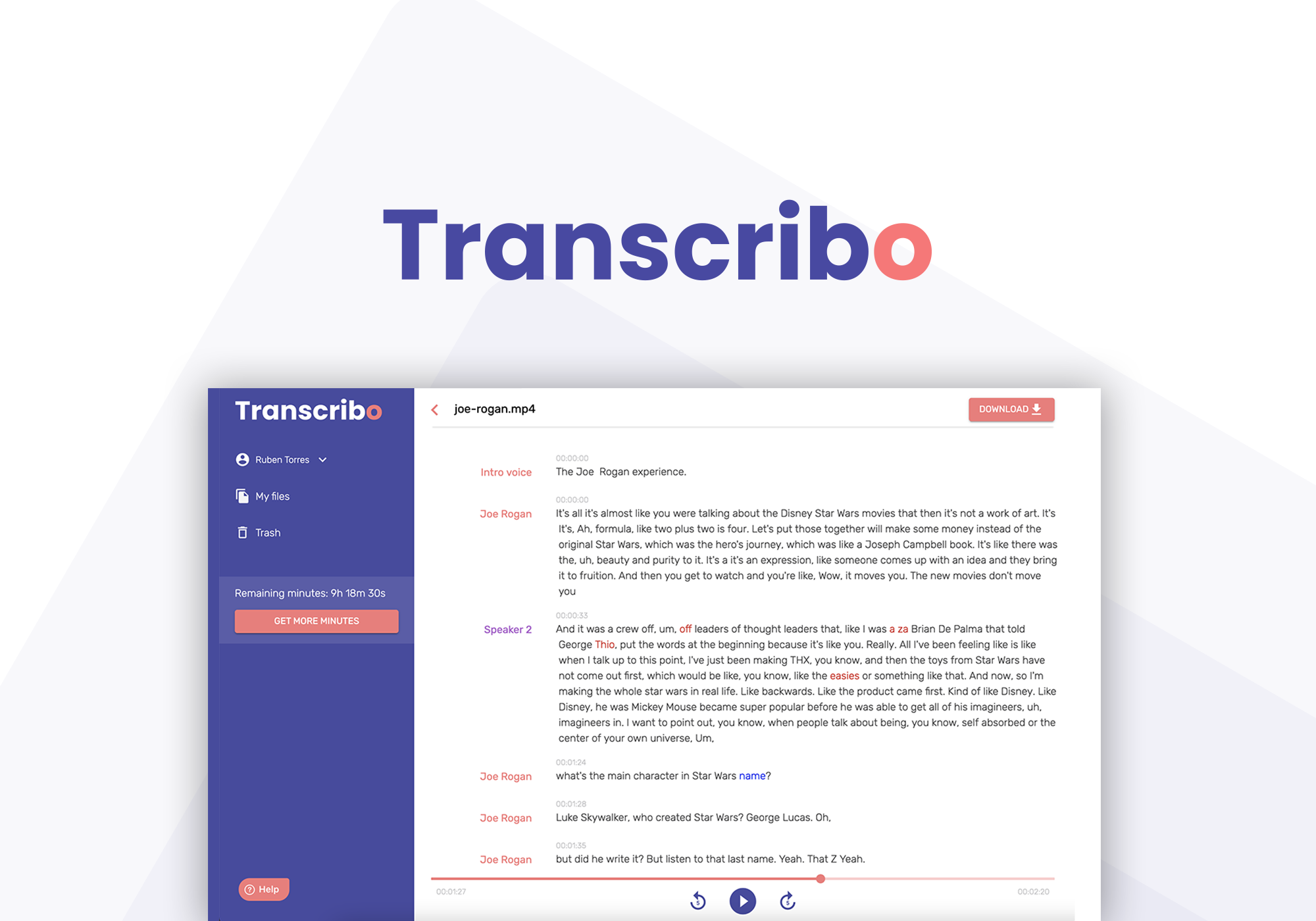 transcribe audio to text freeware