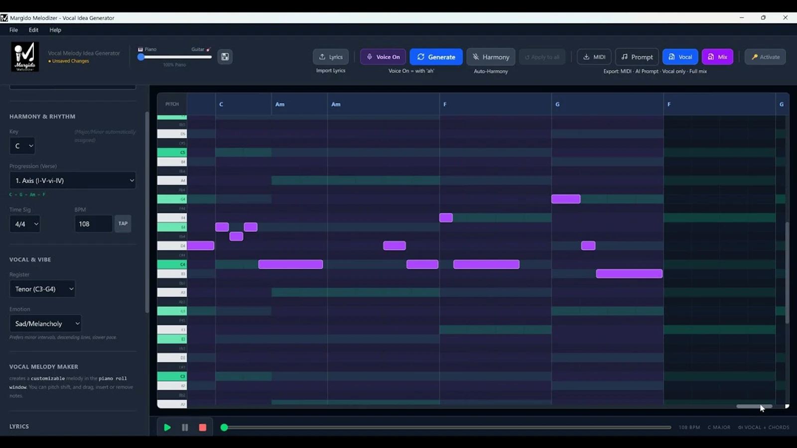 Margido Melodizer screenshot 1 (video preview)