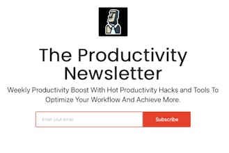 The Productivity Newsletter gallery image
