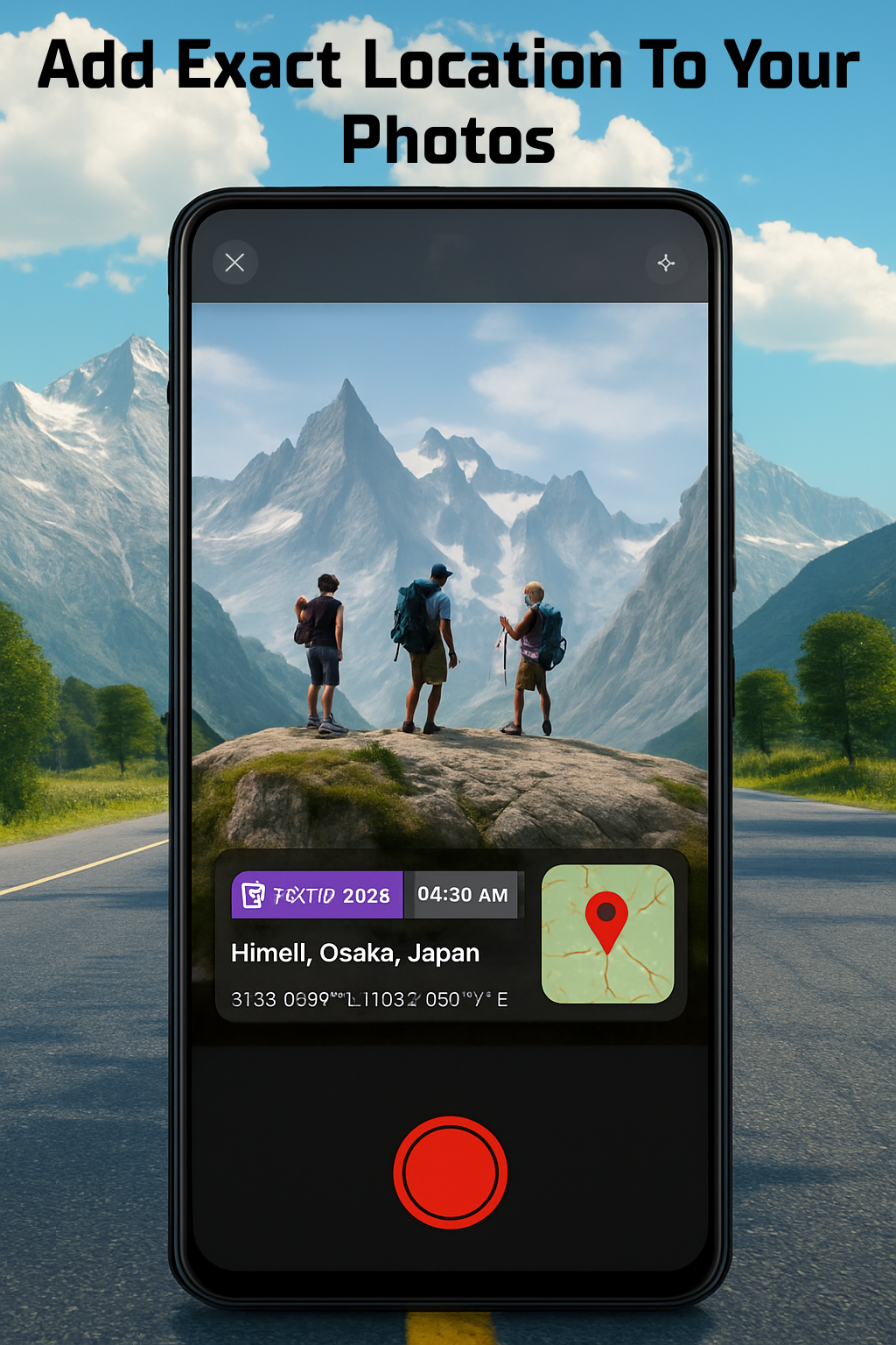 Média GEOCAM: Emplacement de la photo GPS 2
