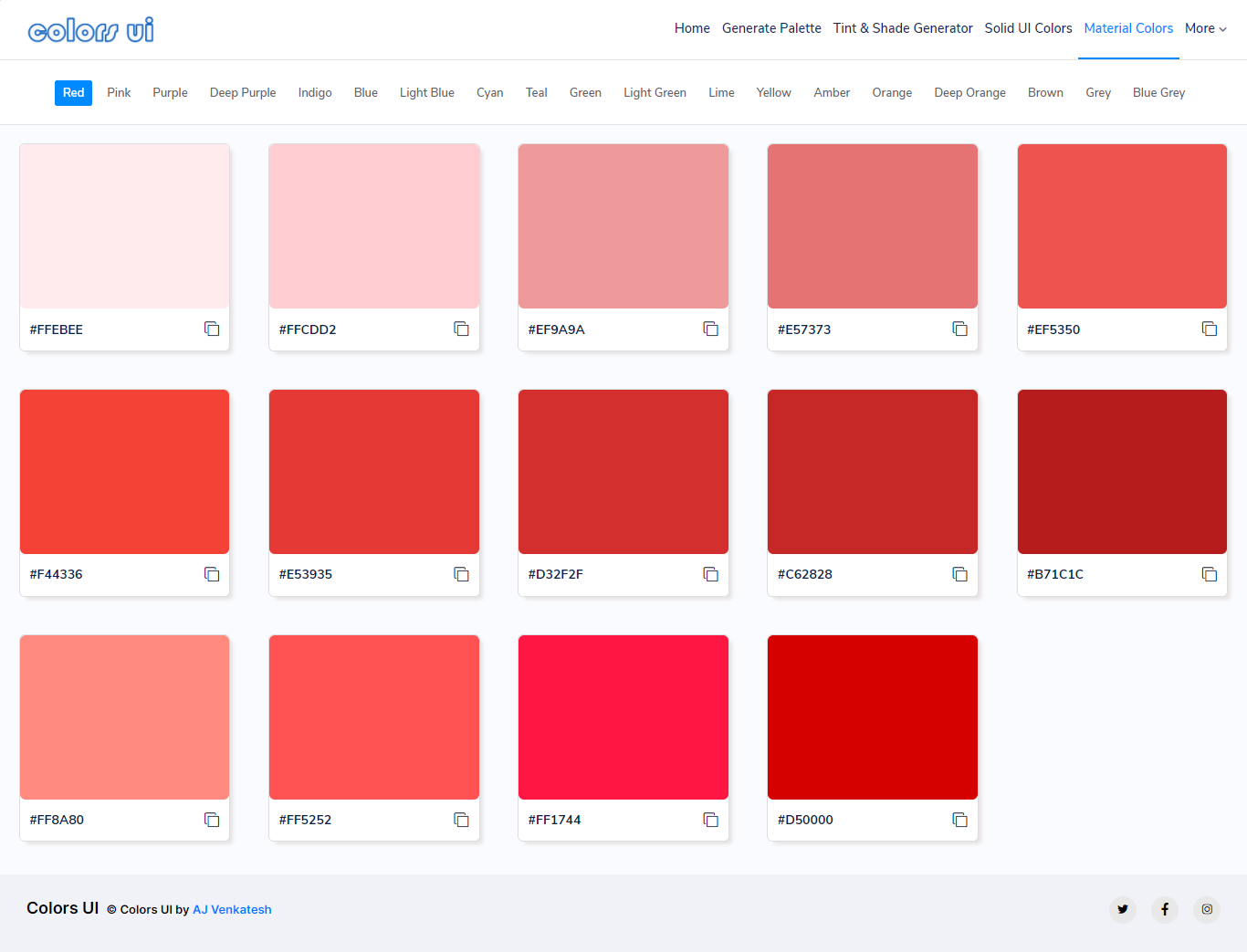 UI Colors - color palette tool gallery image