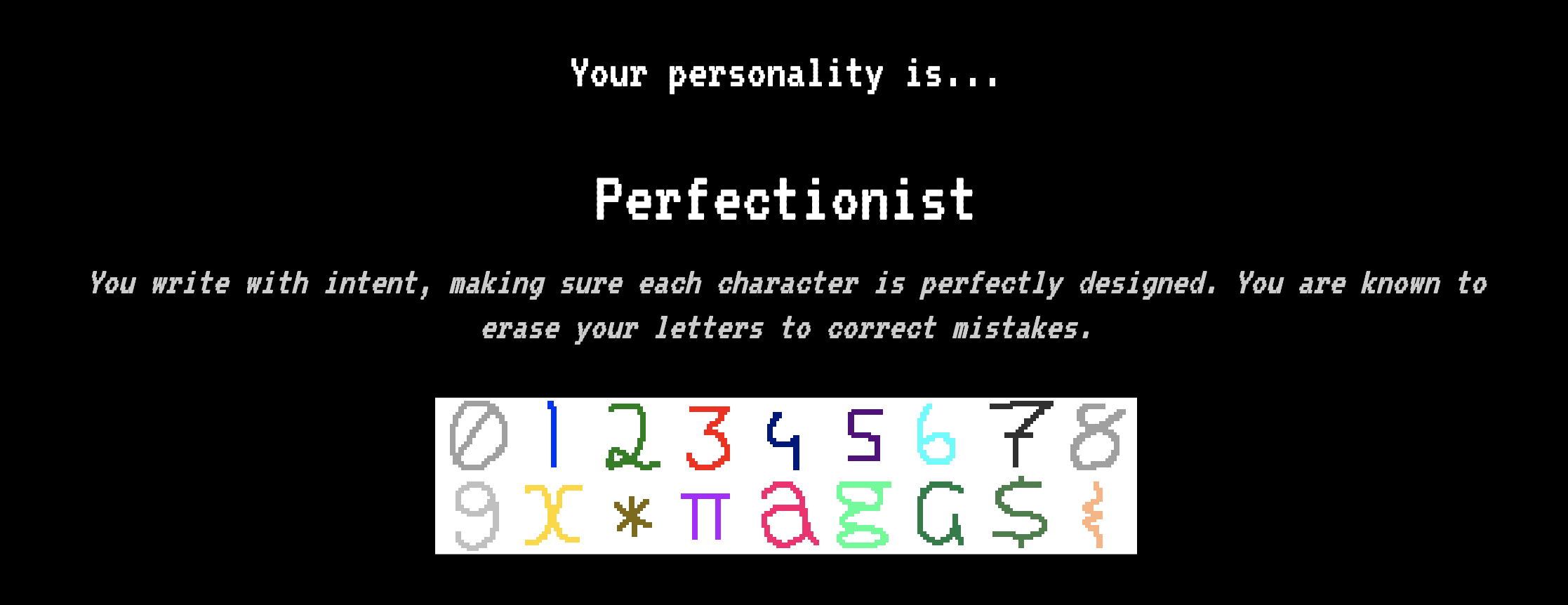Handwriting Personality Test - Screenshot 2 showing product features and functionality