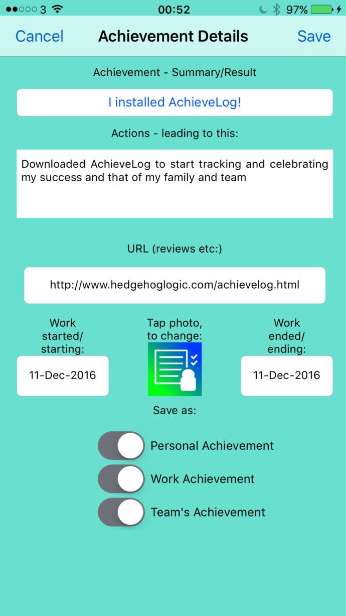 AchieveLog gallery image