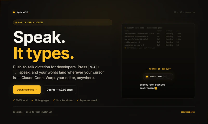 SpeakCLI screenshot 2