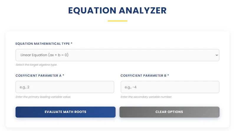 Equation Analyzer | Ease Tools screenshot 1