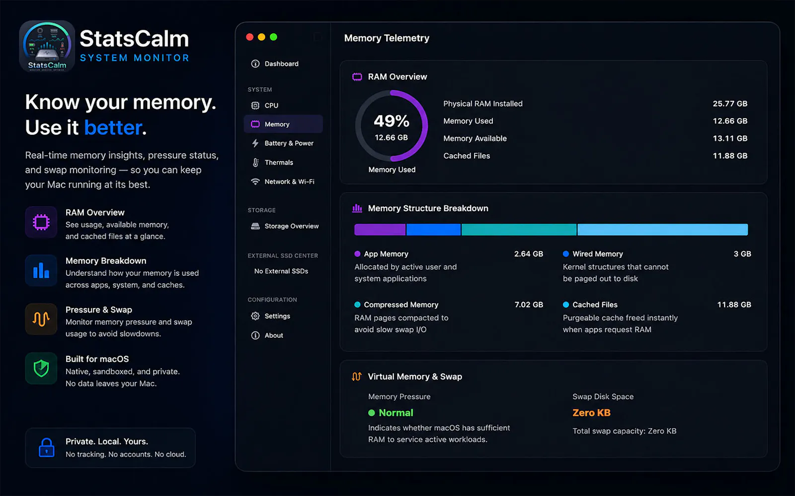StatsCalm screenshot 1