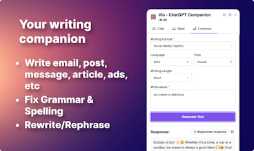 Vio - ChatGPT Web Companion gallery image