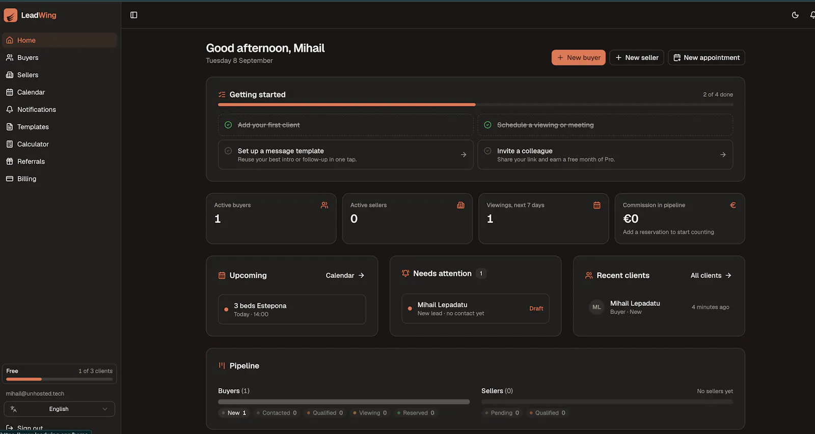 LeadWing screenshot 2