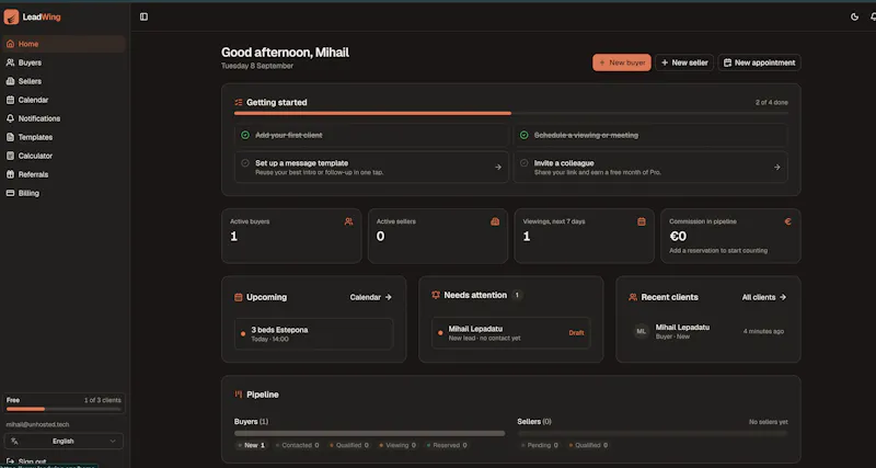 LeadWing screenshot 2