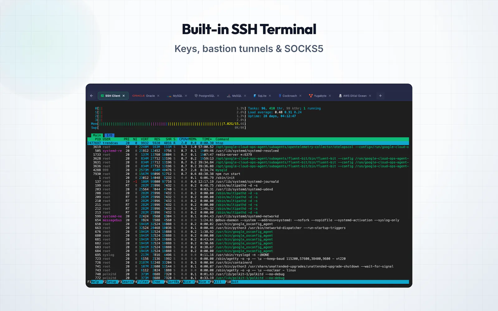 SQLSSH: Database Client/SSH/S3 screenshot 4
