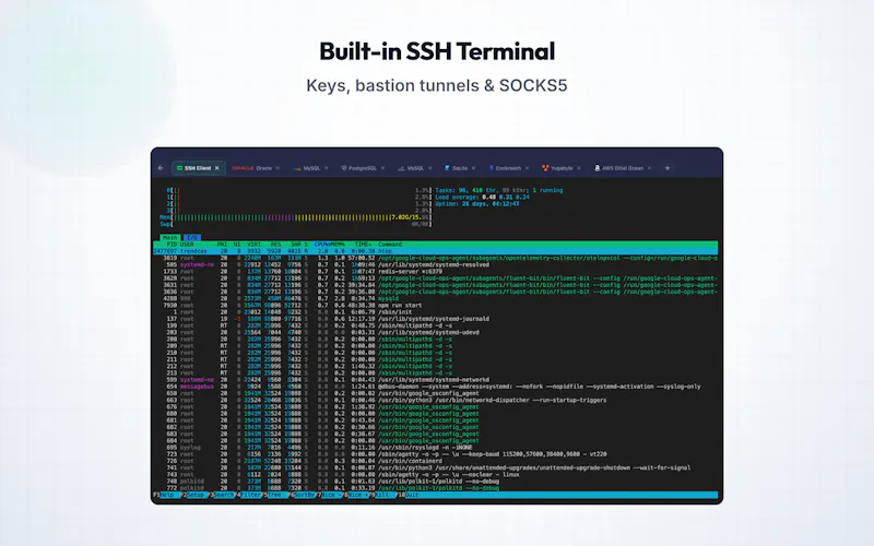 SQLSSH: Database Client/SSH/S3 screenshot 4