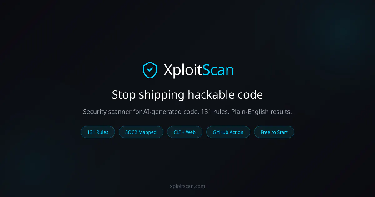XploitScan 제품 배너
