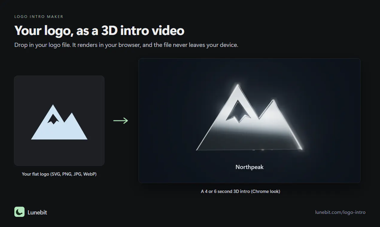 Lunebit Logo Intro Maker gallery image