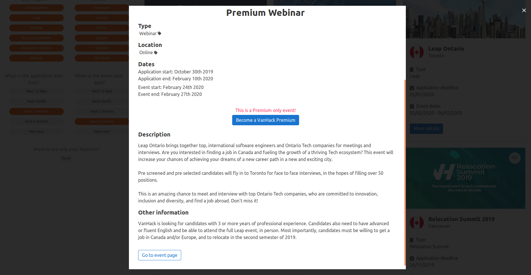 VanHack Calendar Challenge gallery image