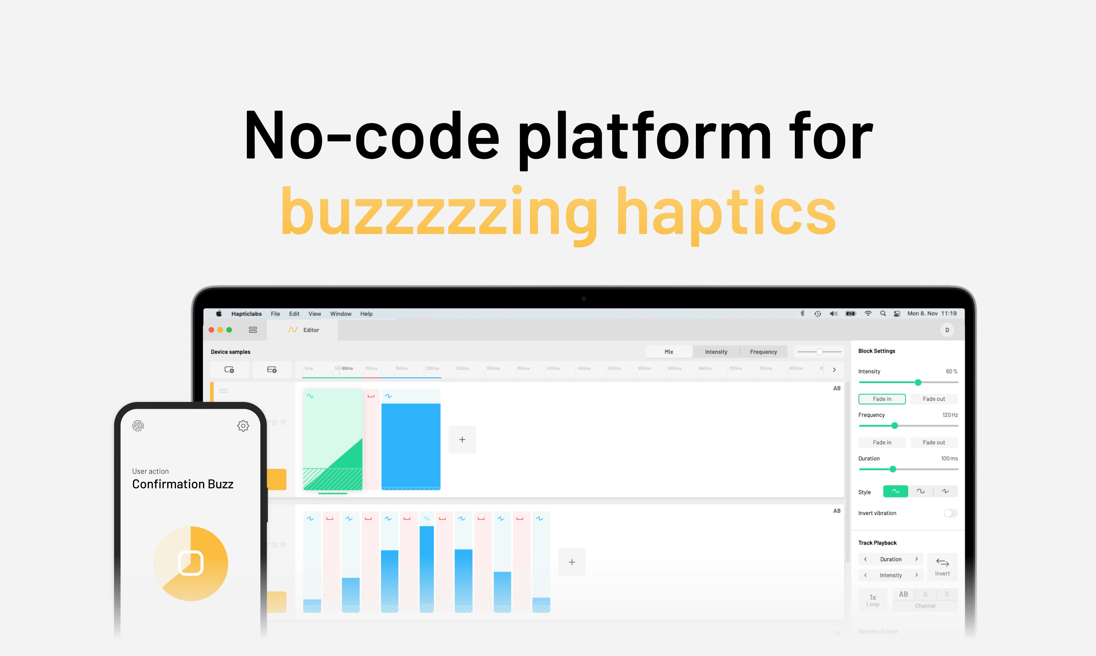 startuptile Hapticlabs - No-code haptic designer-Design custom haptics effects and make your apps buzzzzzz!