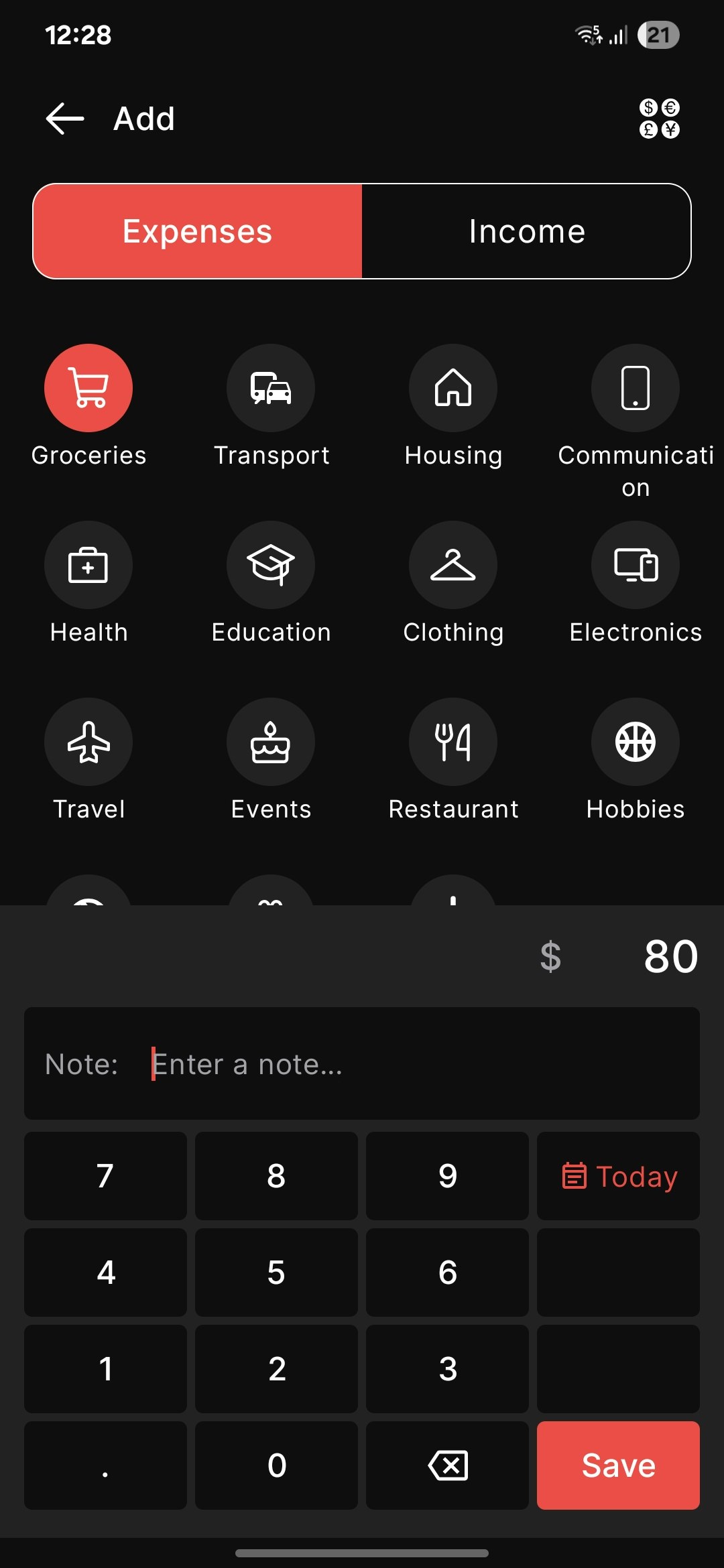 Money Manager - Screenshot 3 showing product features and functionality