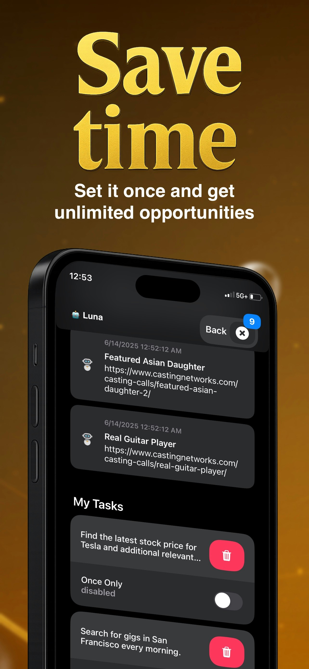 Mídia 2 de Lua: Ai Gig & Job Localizador