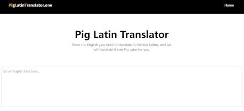 Pig Latin Translator gallery image
