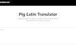 Pig Latin Translator image