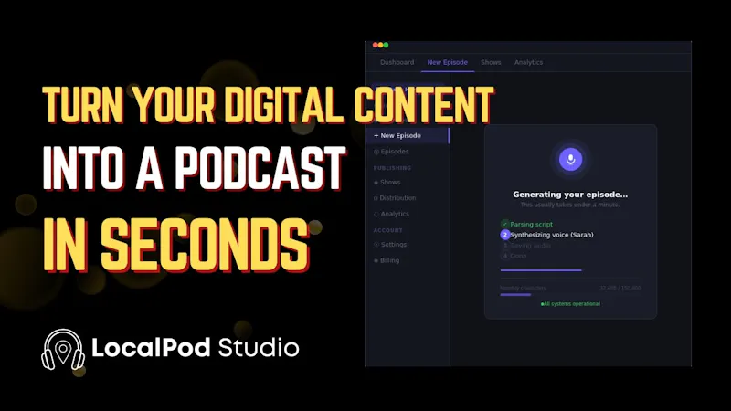 LocalPod Studio  screenshot 1 (video preview)