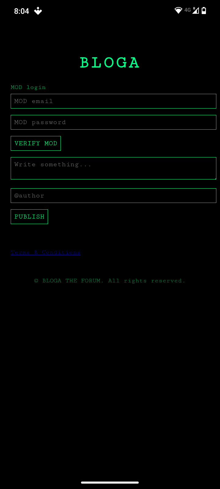 BLOGA - Screenshot 2 showing product features and functionality