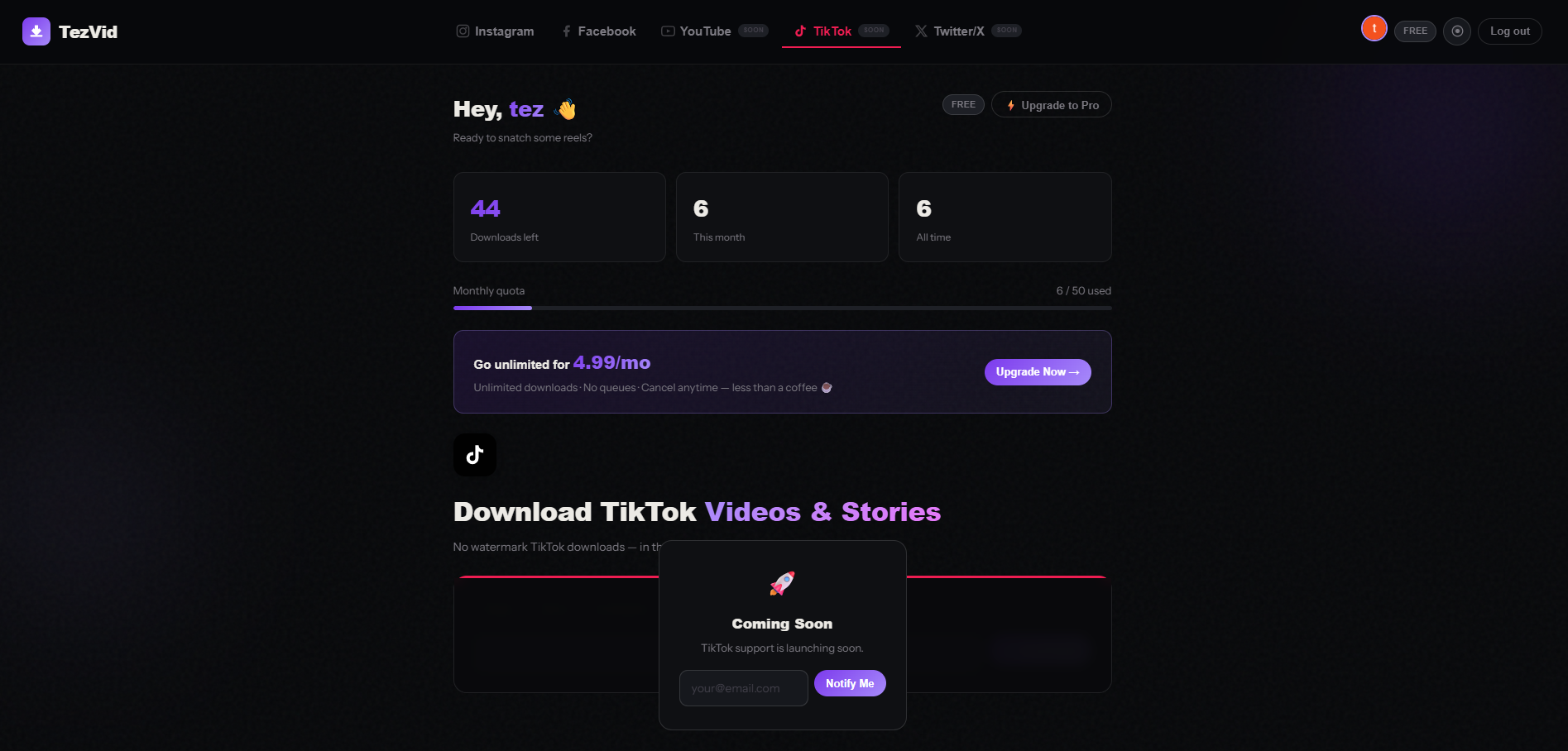 TezVid-Free Insta, FB, YT Video Download gallery image