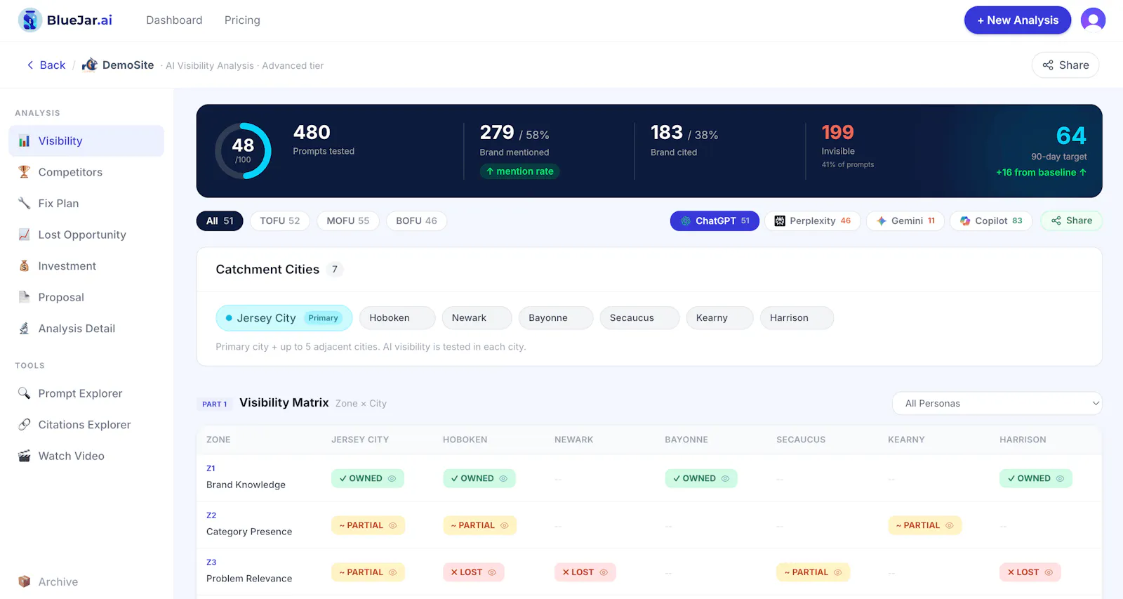 BlueJar screenshot 2