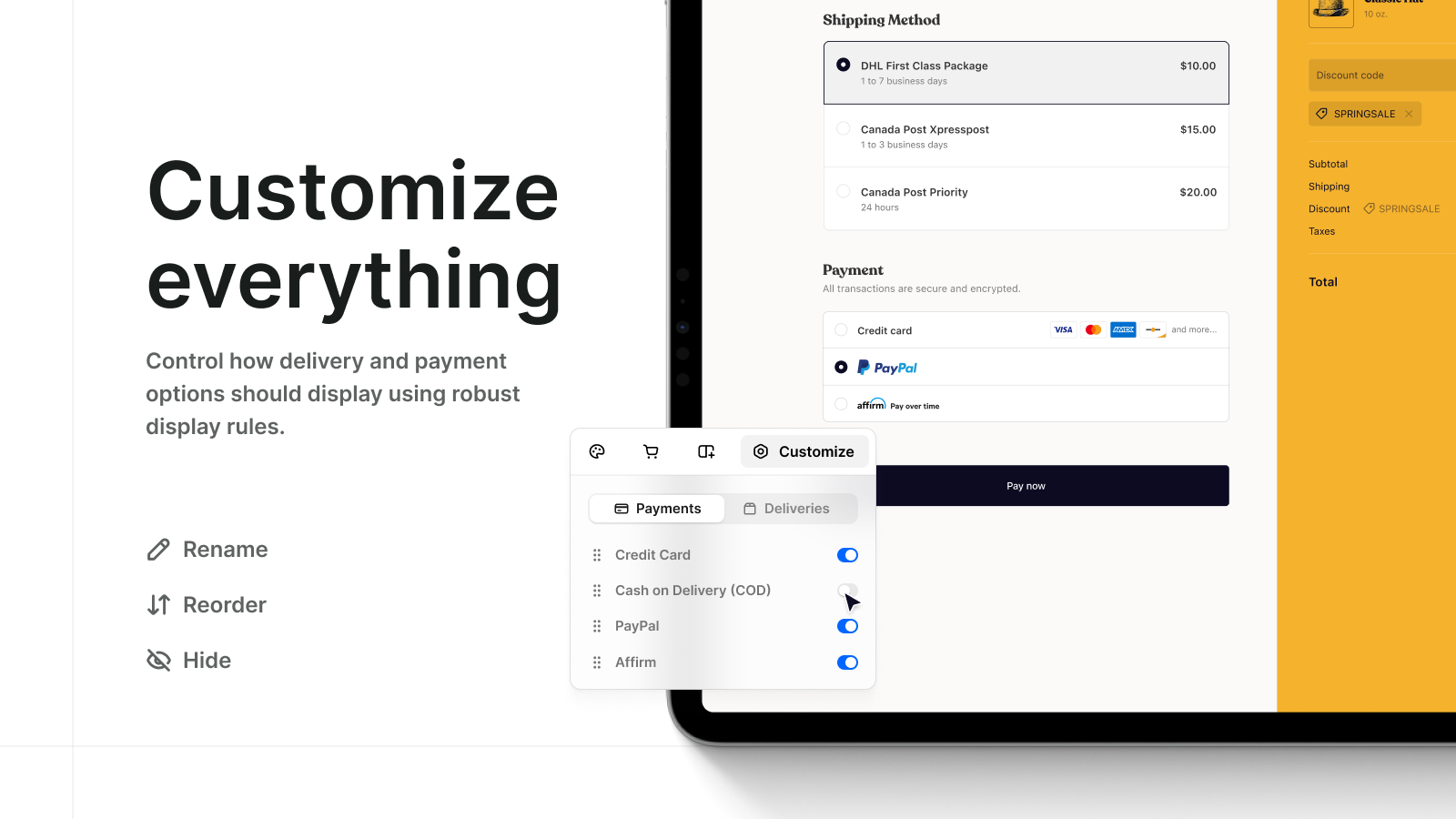 Media Blok checkout - Shopify checkout, tanpa had 5