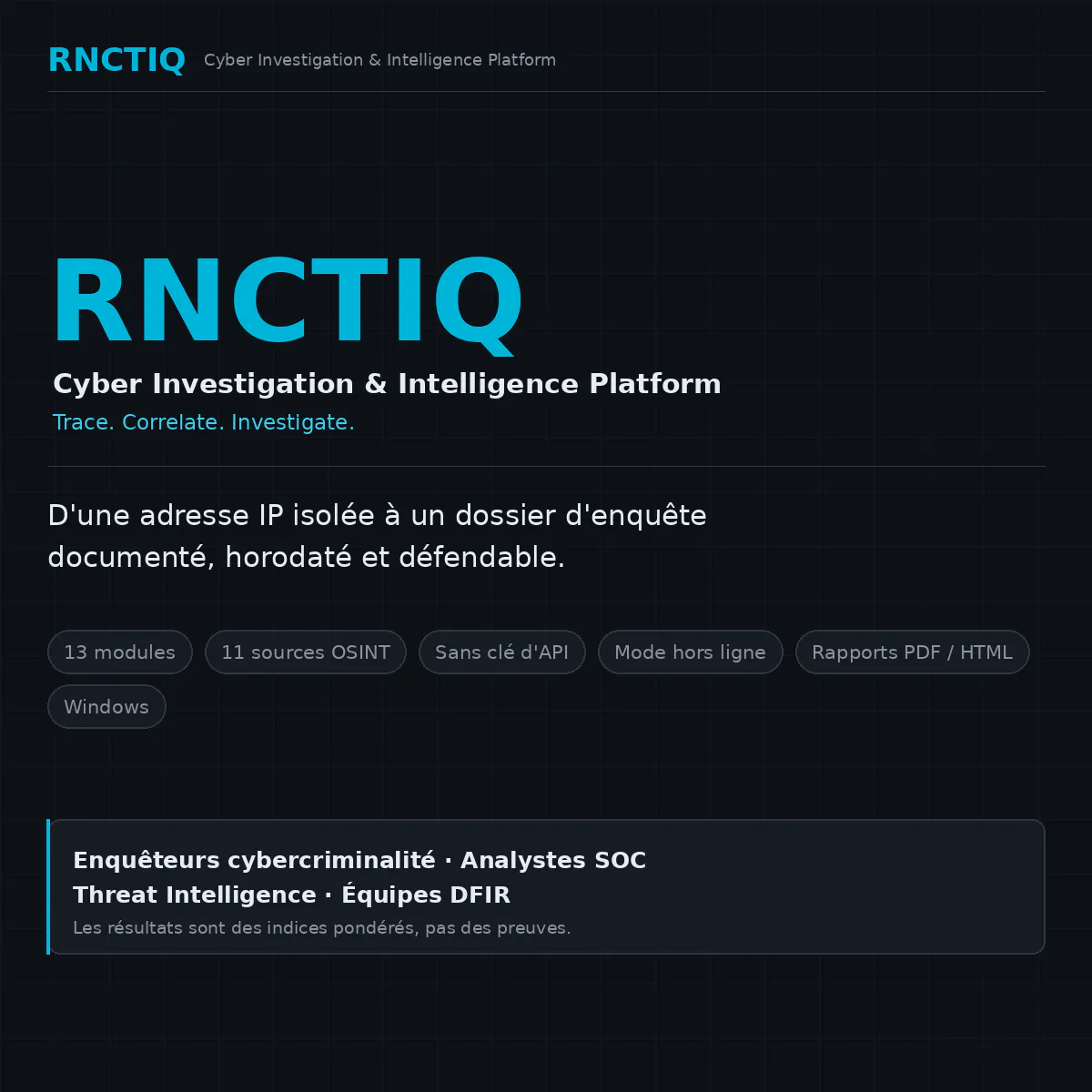 RNCTIQ -- Cyber Investigation 