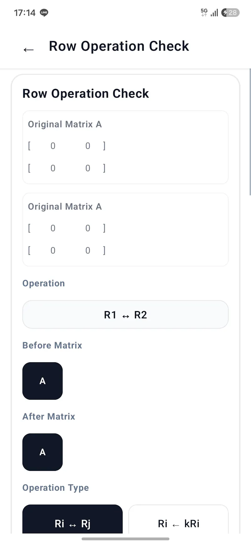 AsaMo - Matrix Calculator screenshot 2