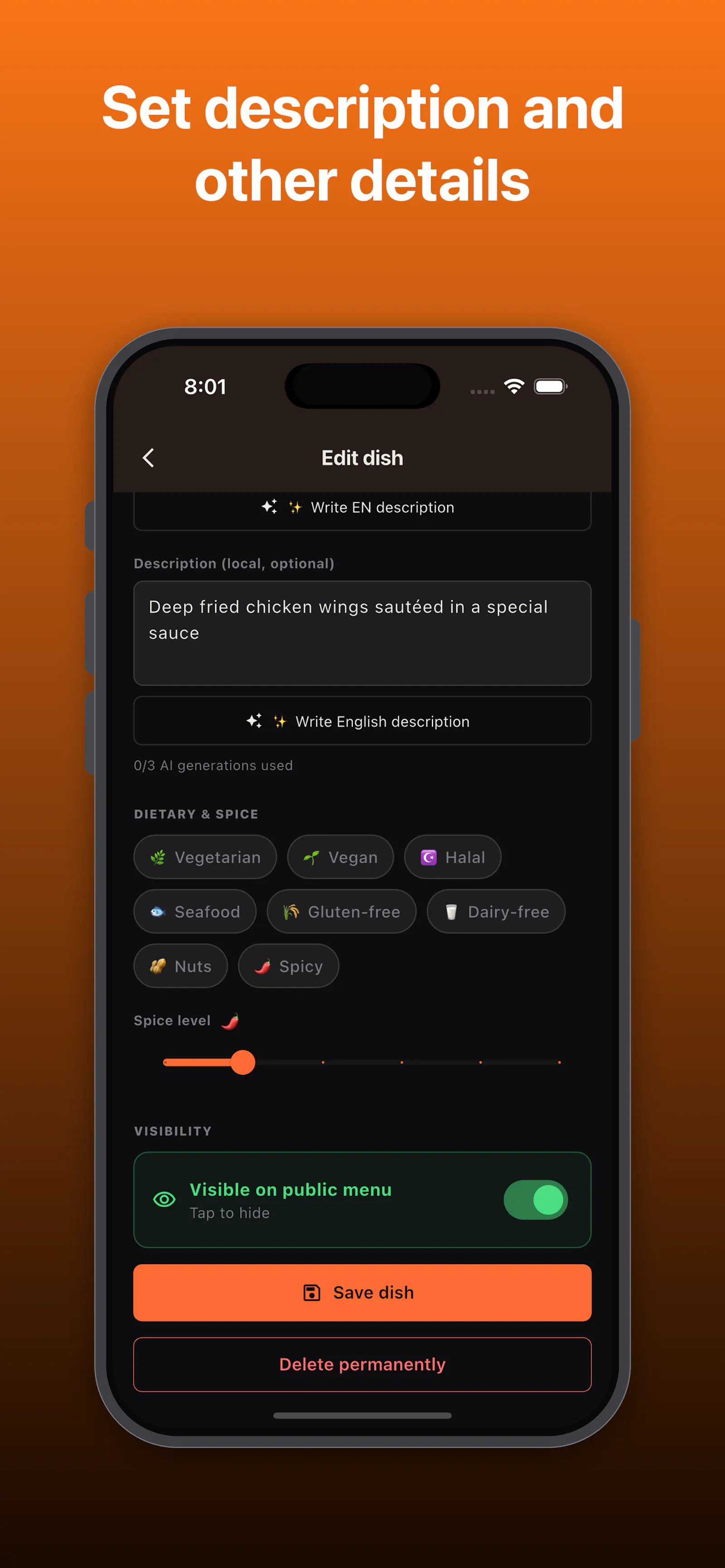 Menu Gen AI  screenshot 7
