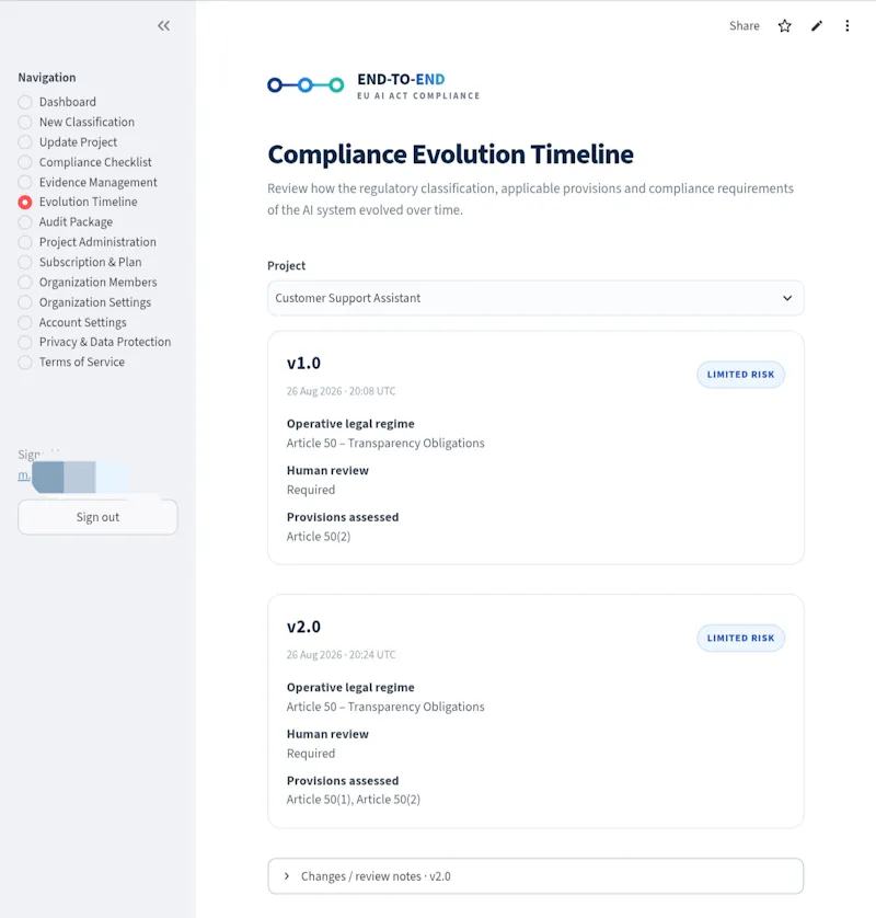 END-TO-END EU AI ACT COMPLIANCE PLATFORM screenshot 3