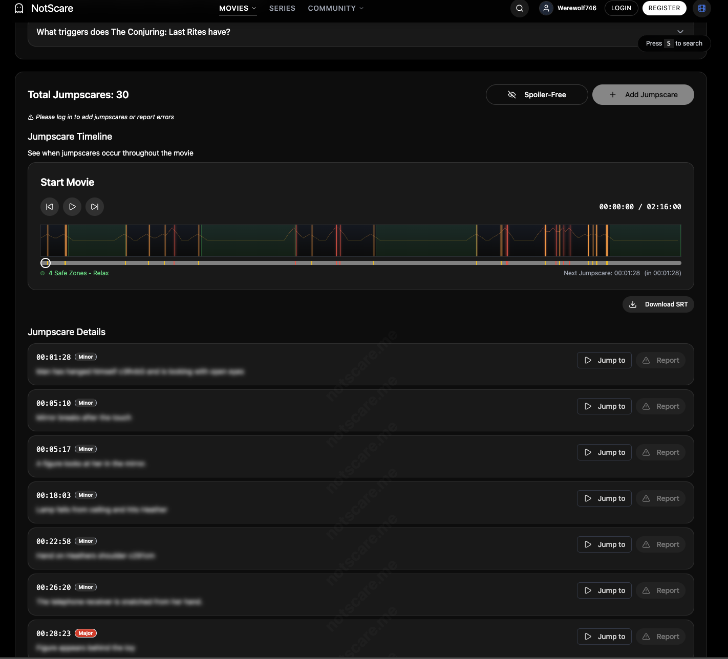 notscare.me - Screenshot 2 showing product features and functionality