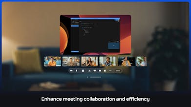 Apple Vision Proは、Zoomの将来志向型のビデオ会議機能を紹介しています。