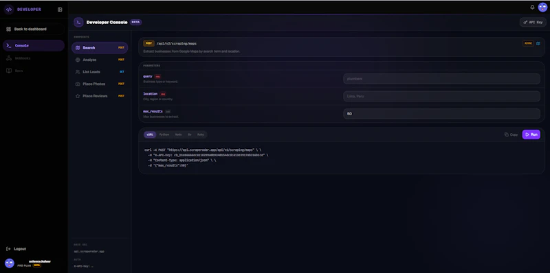 ScrapeRadar screenshot 3