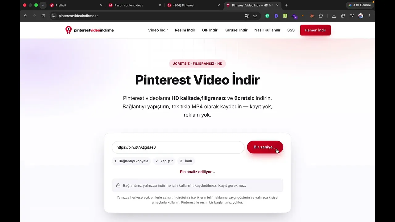Pinterest Video İndir gallery image
