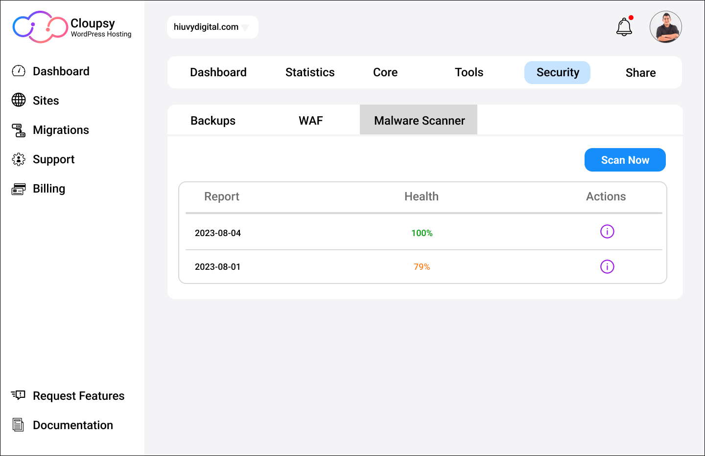 Cloupsy WordPress Hosting media 8