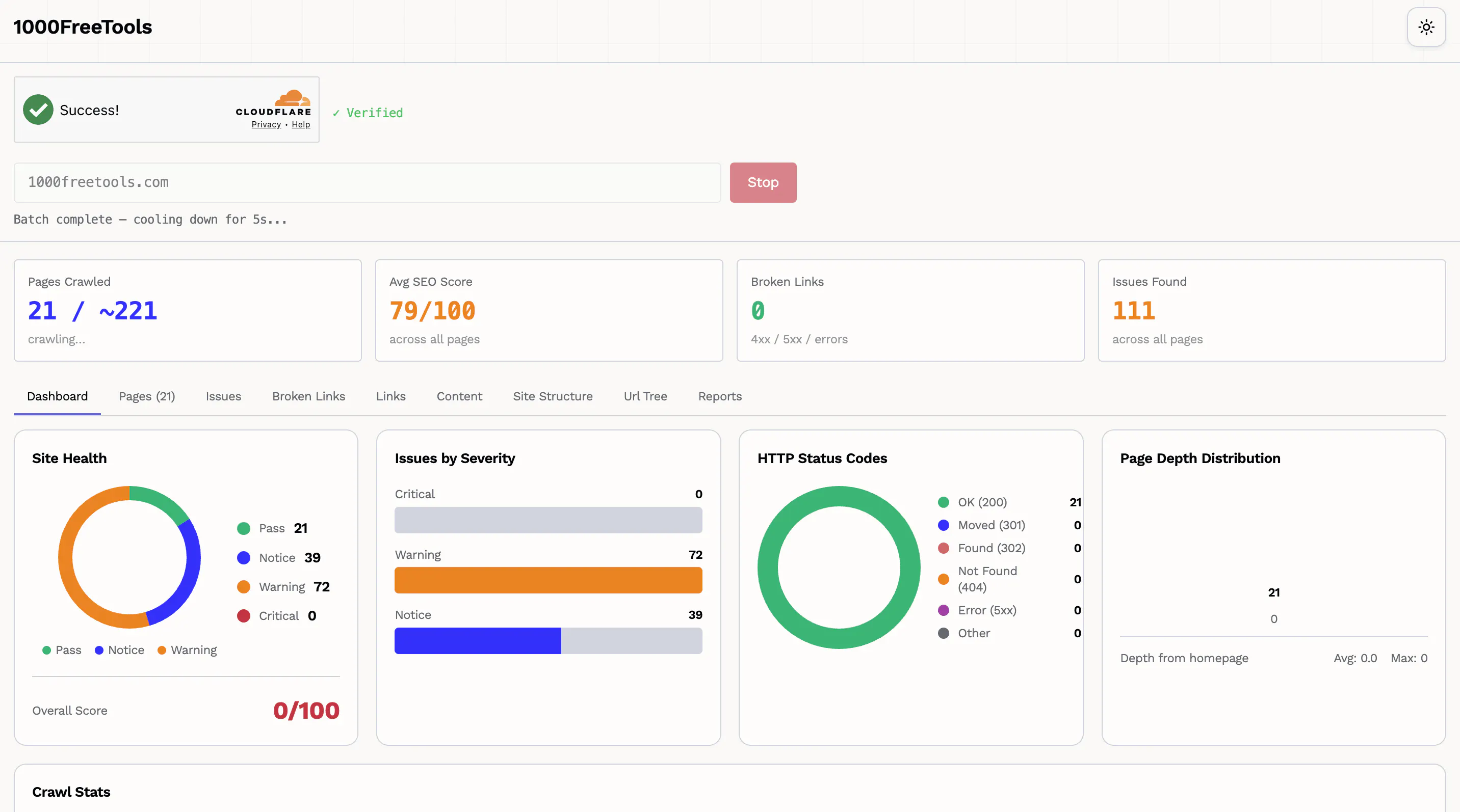 Banner del producto Free Site SEO Auditor