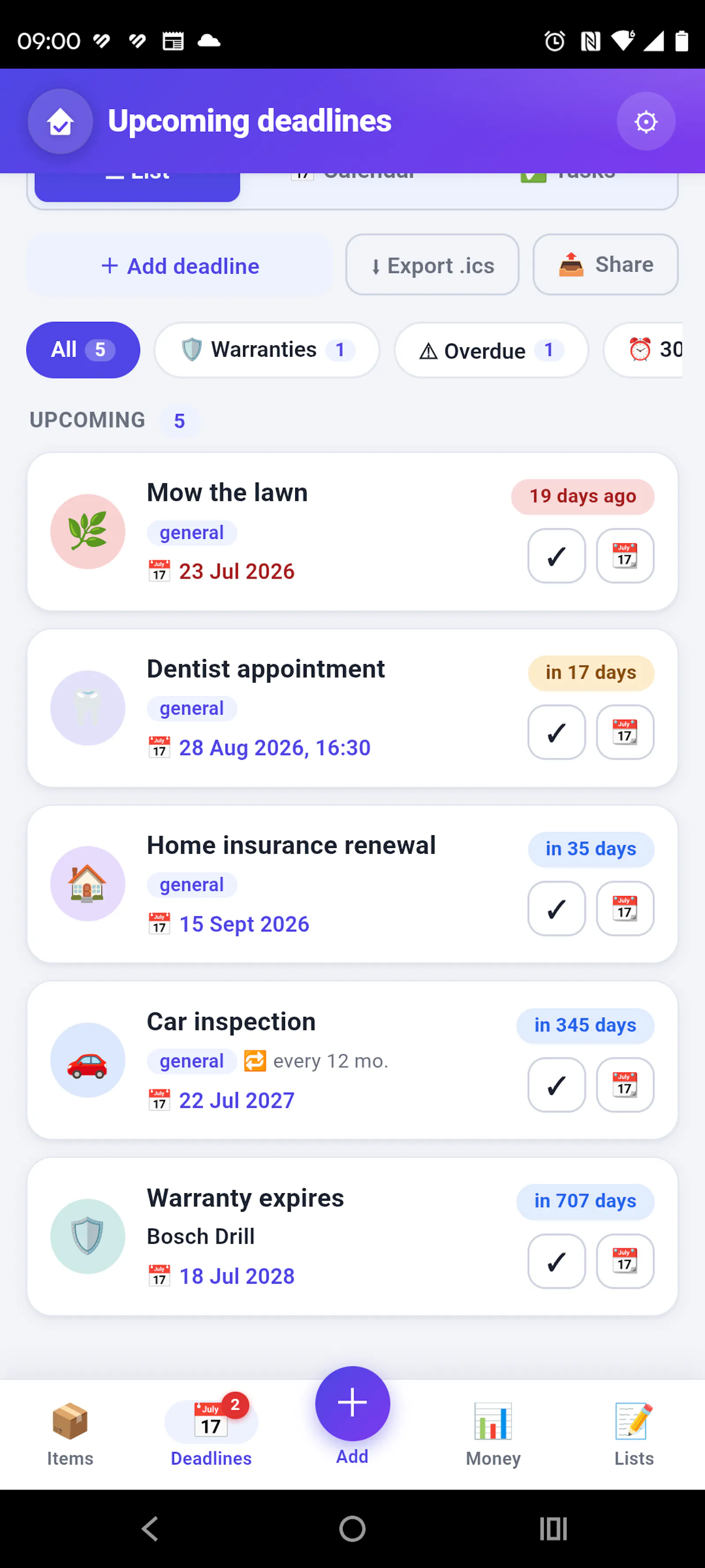 Domowik screenshot 2