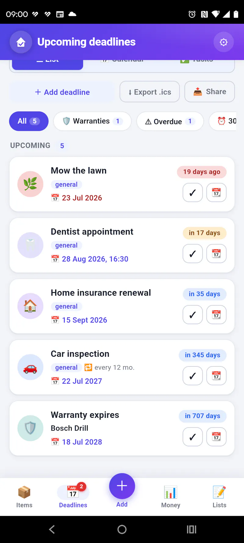 Domowik screenshot 2