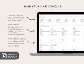 Yoga Planner Notion Template gallery image