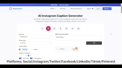 Instagram caption generator gallery image