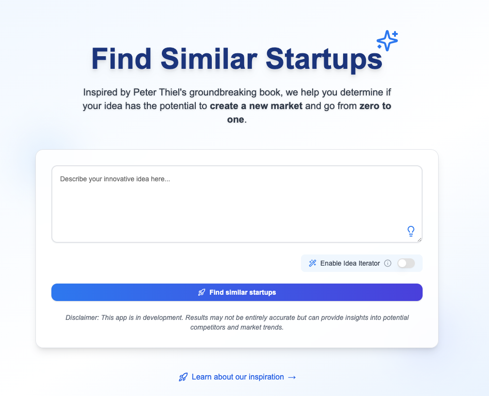 Find Similar Startups